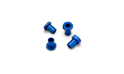 RC10B7 Aluminum Caster Hat Bushings, 4pc - Blue