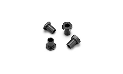 RC10B7 Aluminum Caster Hat Bushings, 4pc - Black