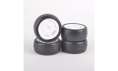 Rush Mini Tyres 32 Round Pre-Glued 4pcs