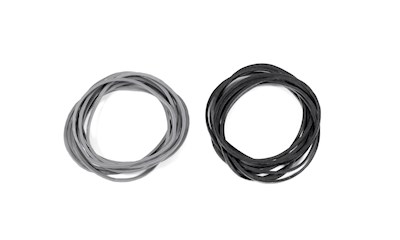 CARBURETOR RETURN RUBBER BAND (Black/Gray/10pcs each)