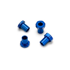 RC10B7 Aluminum Caster Hat Bushings, 4pc - Blue