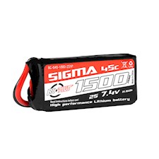 Li-Po Batterypack - Sigma 45C - 1500 mAh - 2S1P - 7.4V - XT-60