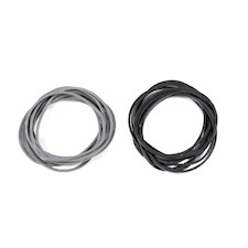 CARBURETOR RETURN RUBBER BAND (Black/Gray/10pcs each)